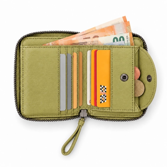 Preview: MIDI ZIP WALLET LIME Geldbörse